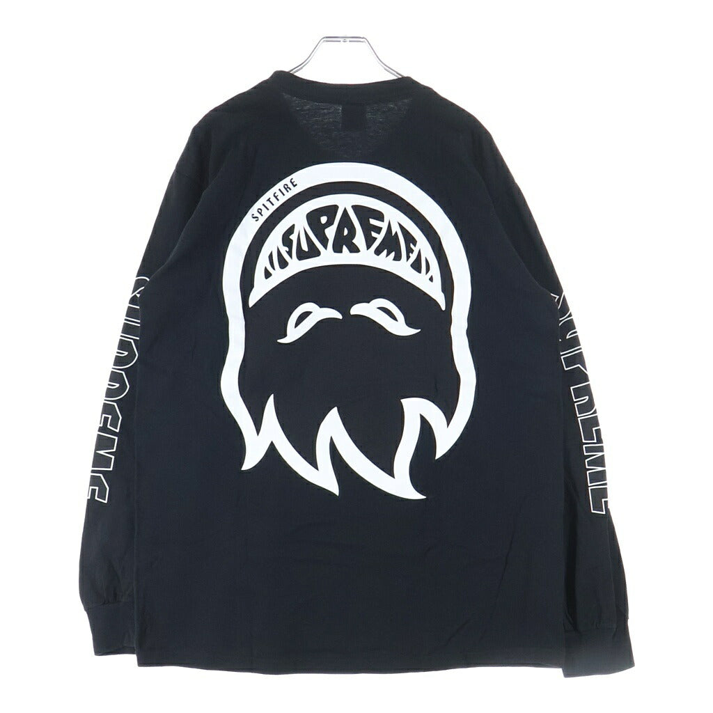 SUPREME(シュプリーム) 26SS Spitfire Bighead L/S Tee スピットファイア ビッグヘッド ロゴデザイン クルーネック 長袖Tシャツ カットソー ブラック