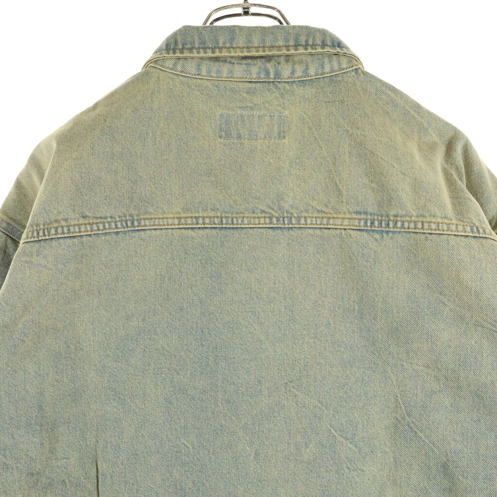 STUSSY(ステューシー) 23SS Denim Zip Work Jacket 115682 ウォッシュ加工 デニムジップアップ ワークジャケット インディゴ