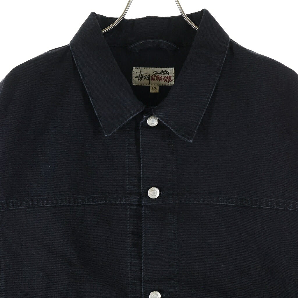 STUSSY(ステューシー) 24SS TRUCKER DENIM JACKET 115781 トラッカーデニムジャケット ブラック