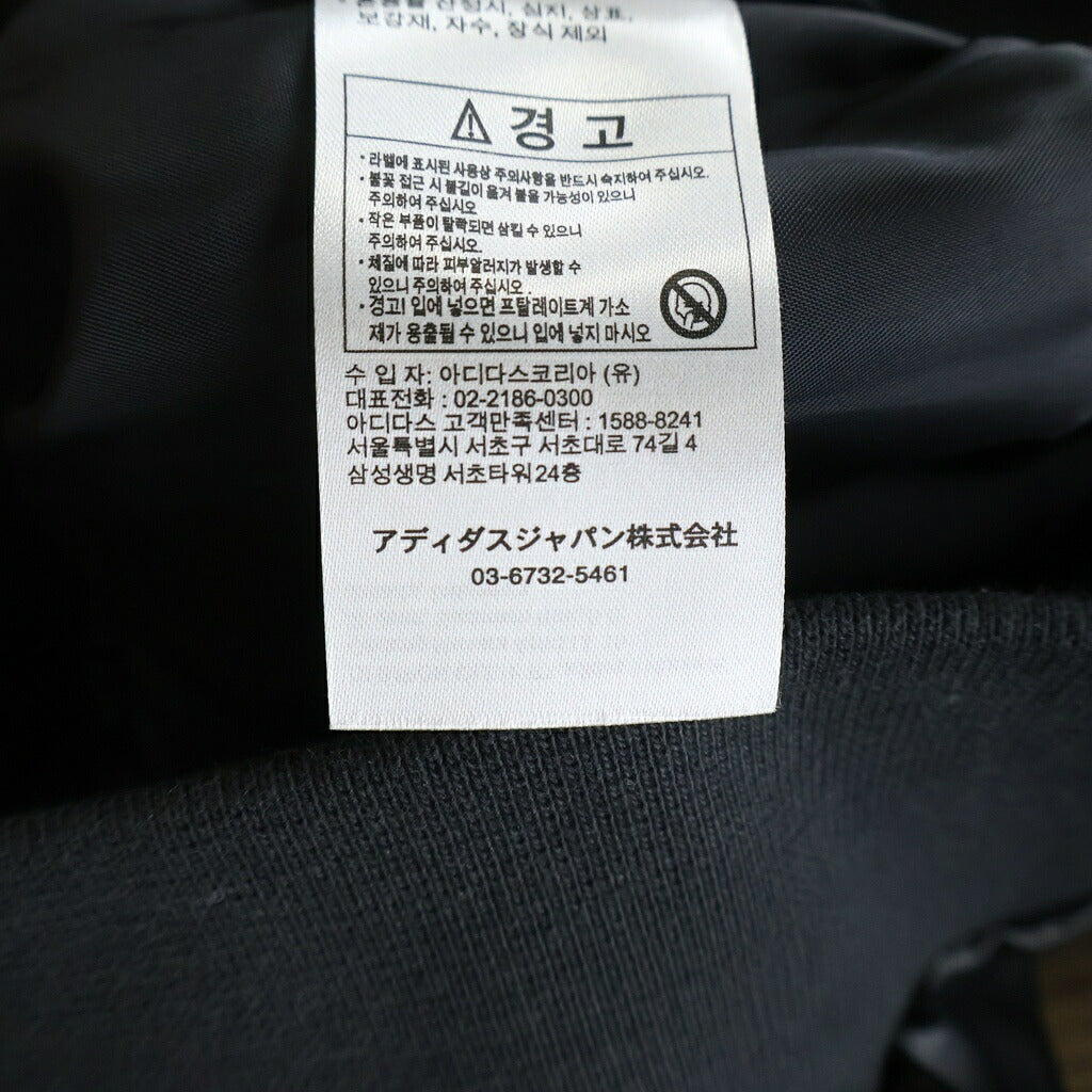 adidas(アディダス) Pleather 3S Track Top KQ5472 プレザー トラックトップ フェイクレザートラックジャケット ブラック
