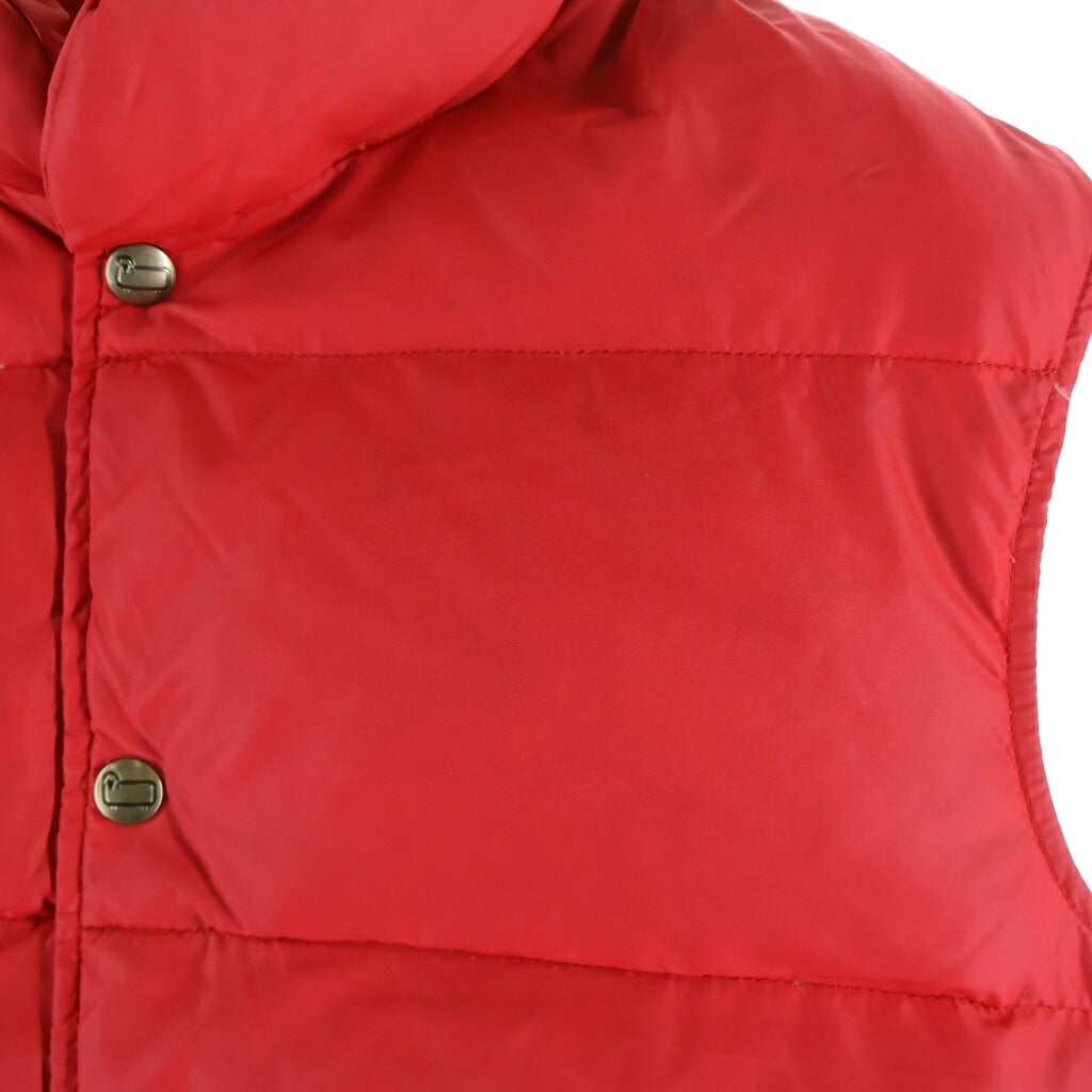 WOOLRICH(ウールリッチ) 80S VINTAGE DOWN BEST USA製 ヴィンテージ ロゴボタン ダウンベスト レッド 21035