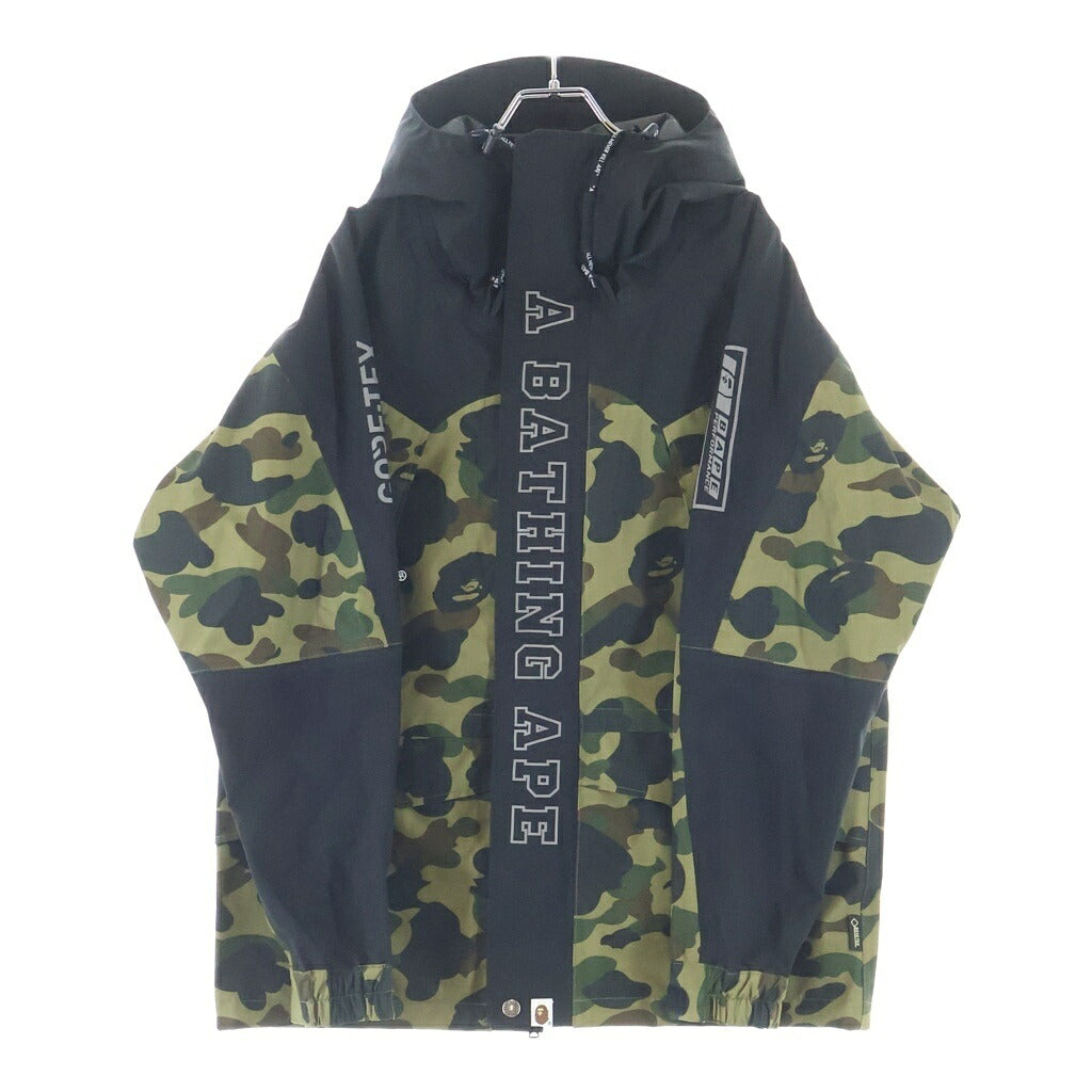 A BATHING APE(アベイシングエイプ) GORE-TEX 1ST CAMO SNOWBOARD JACKET ゴアテックス ファーストカモ スノーボード マウンテンジャケット カーキ 001HJF701003X