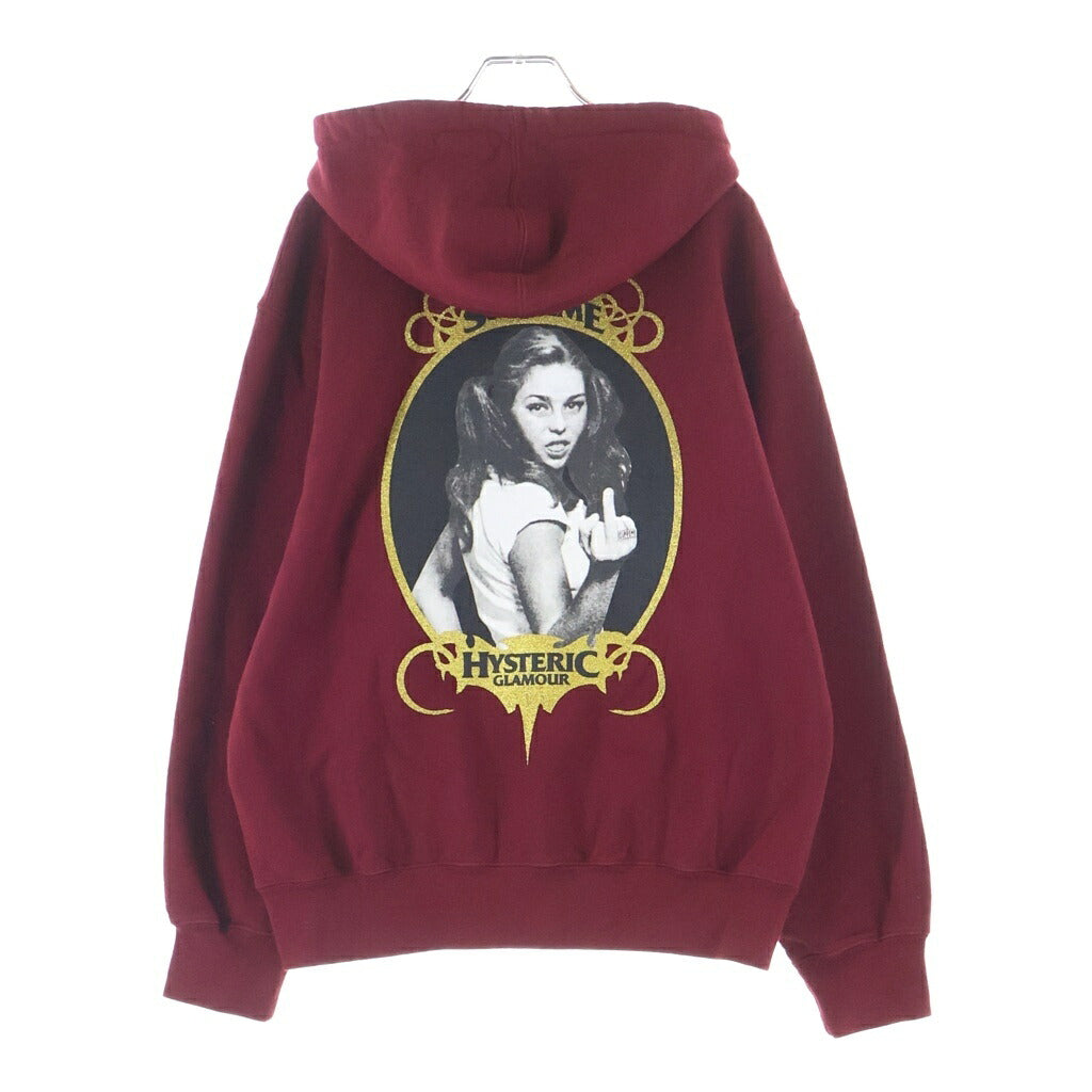 SUPREME(シュプリーム) 21SS ×HYSTERIC GLAMOUR Zip Up Hooded Sweatshirt ヒステリックグラマー ジップアップスウェットパーカー フーディ レッド
