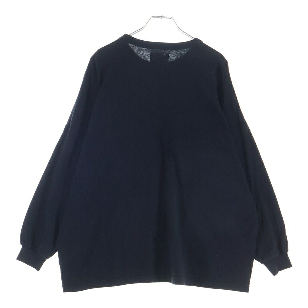 WTAPS(ダブルタップス) 22AW WTUBE L/S Tee 222ATDT-CSM11 フロントポケット コットン クルーネック長袖Tシャツ ブラック