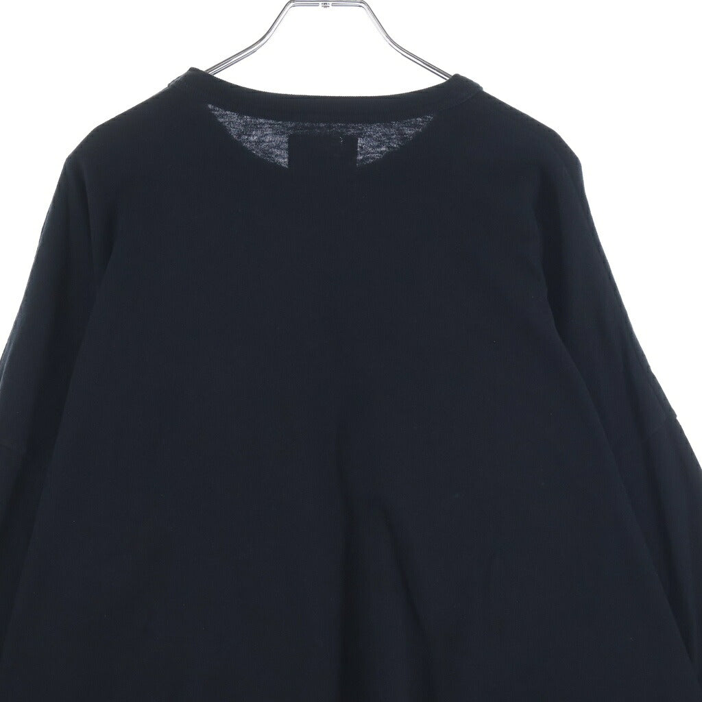 WTAPS(ダブルタップス) 22AW WTUBE L/S Tee 222ATDT-CSM11 フロントポケット コットン クルーネック長袖Tシャツ ブラック