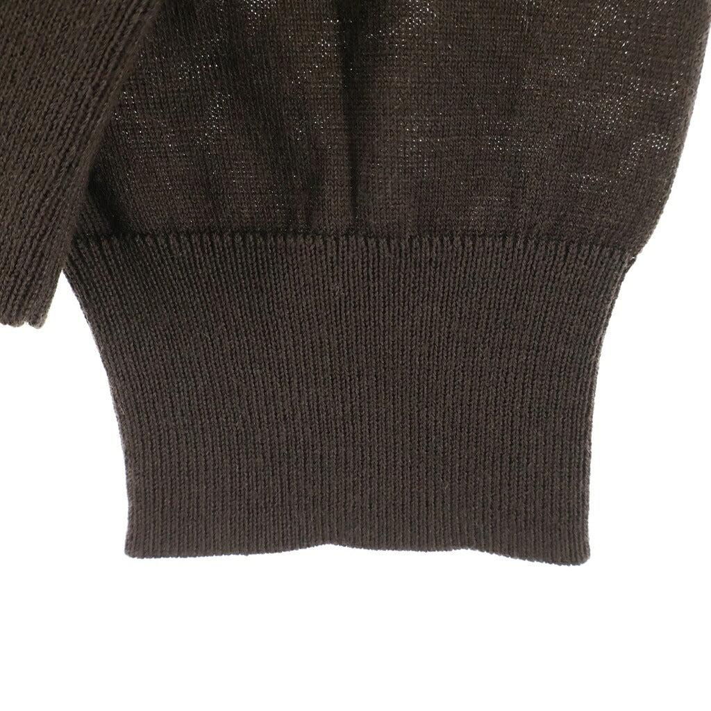 NO BRAND(ノーブランド) cash&barba Worsted Cashmere IMWSW001 キャッシュアンドバルバ ウーステッドカシミヤ 150 クルーネックニット セーター ブラウン