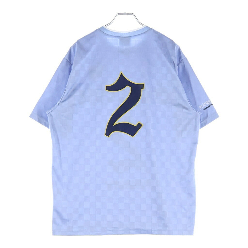 SUPREME(シュプリーム) 22SS Soccer Jersey サッカージャージー 半袖ゲームシャツ ショートスリーブ ライトブルー