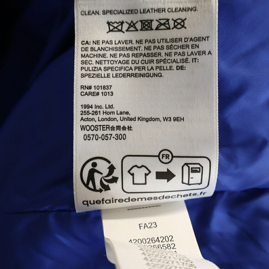 SUPREME(シュプリーム) 23AW ×THE NORTH FACE Suede Nuptse Jacket ノースフェイス スエード ヌプシ ダウンジャケット ブルー NF0A875N