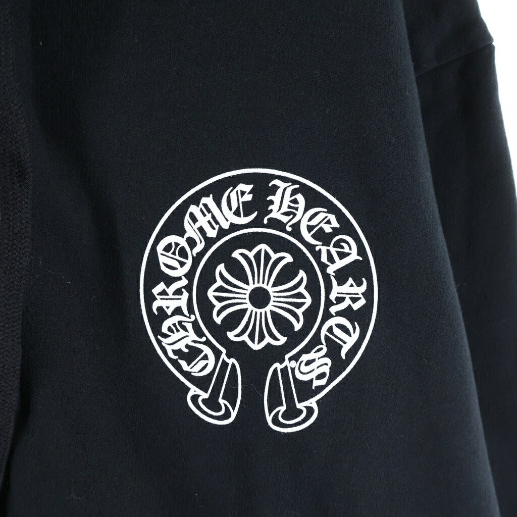 CHROME HEARTS(クロムハーツ) SWTSHRT HD ZIP 東京限定 バックホースシュープリント ジップアップパーカー ブラック