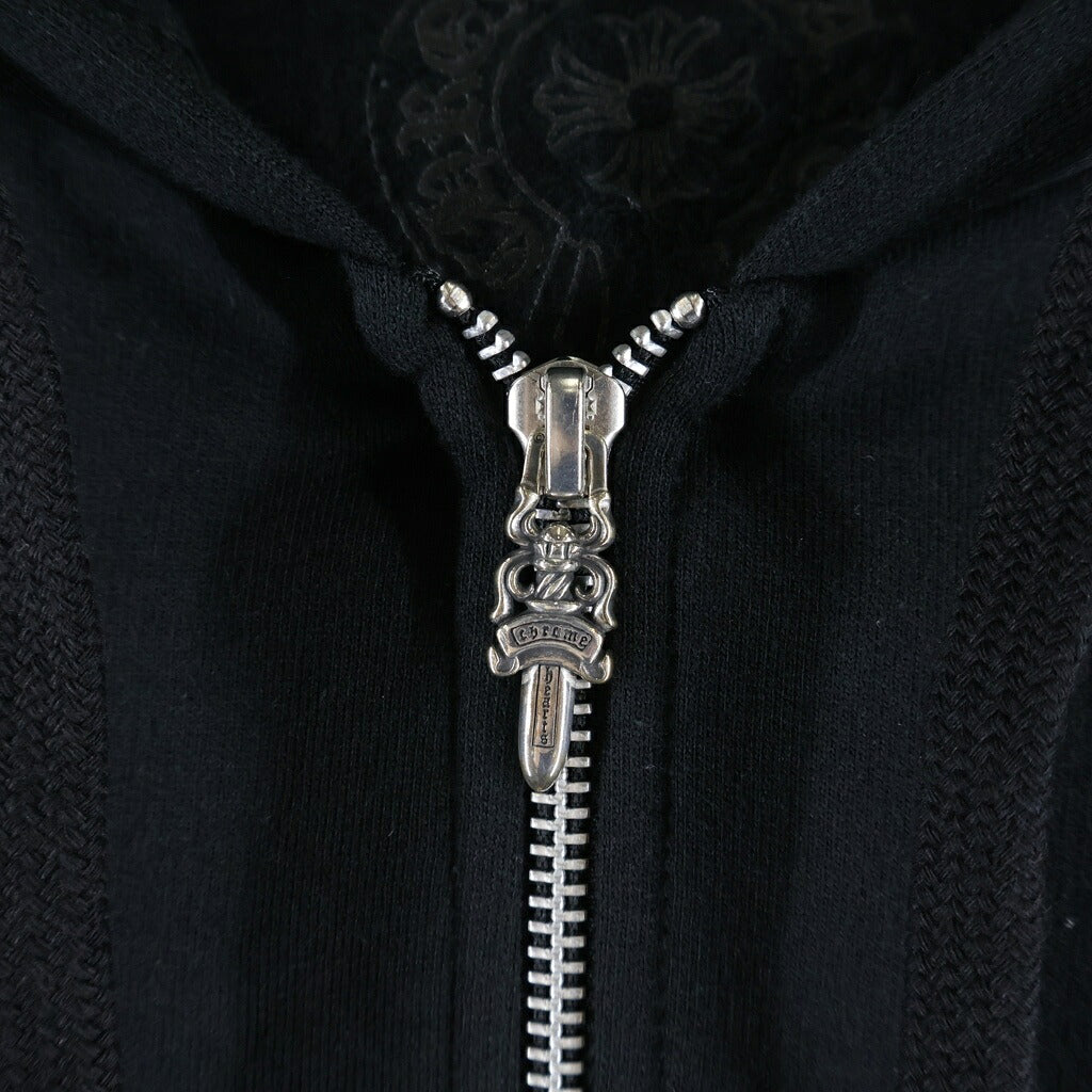 CHROME HEARTS(クロムハーツ) SWTSHRT HD ZIP 東京限定 バックホースシュープリント ジップアップパーカー ブラック