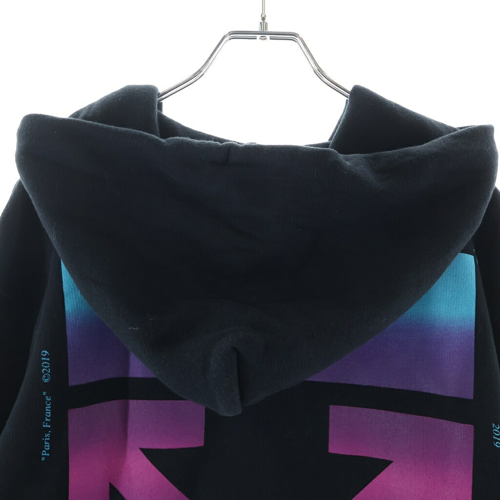 OFF-WHITE(オフホワイト) 18AW Zip Up Hoodie グラデーション ジップアップスウェットパーカー フーディー ブラック OMBE001F18192005