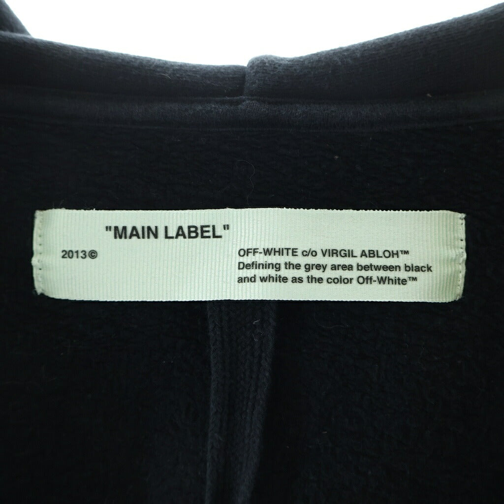 OFF-WHITE(オフホワイト) 18AW Zip Up Hoodie グラデーション ジップアップスウェットパーカー フーディー ブラック OMBE001F18192005