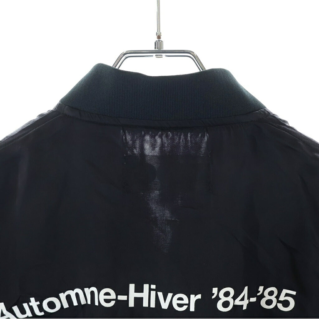 COMME des GARCONS(コムデギャルソン) STAFF BLOUSON SZ-J001 バックロゴプリント ジップアップ ブルゾン ブラック