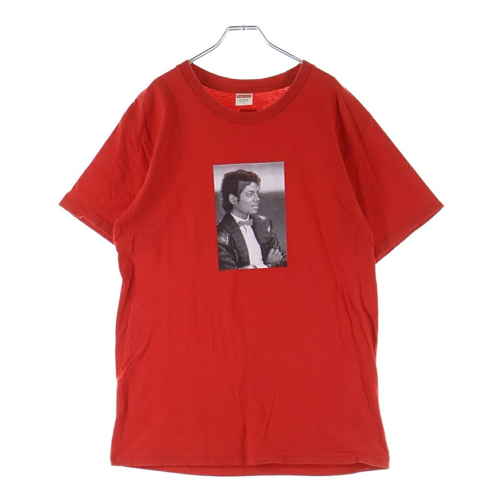 SUPREME(シュプリーム) 17SS Micheal Jackson Tee マイケルジャクソン フロントプリント 半袖Tシャツ カットソー レッド
