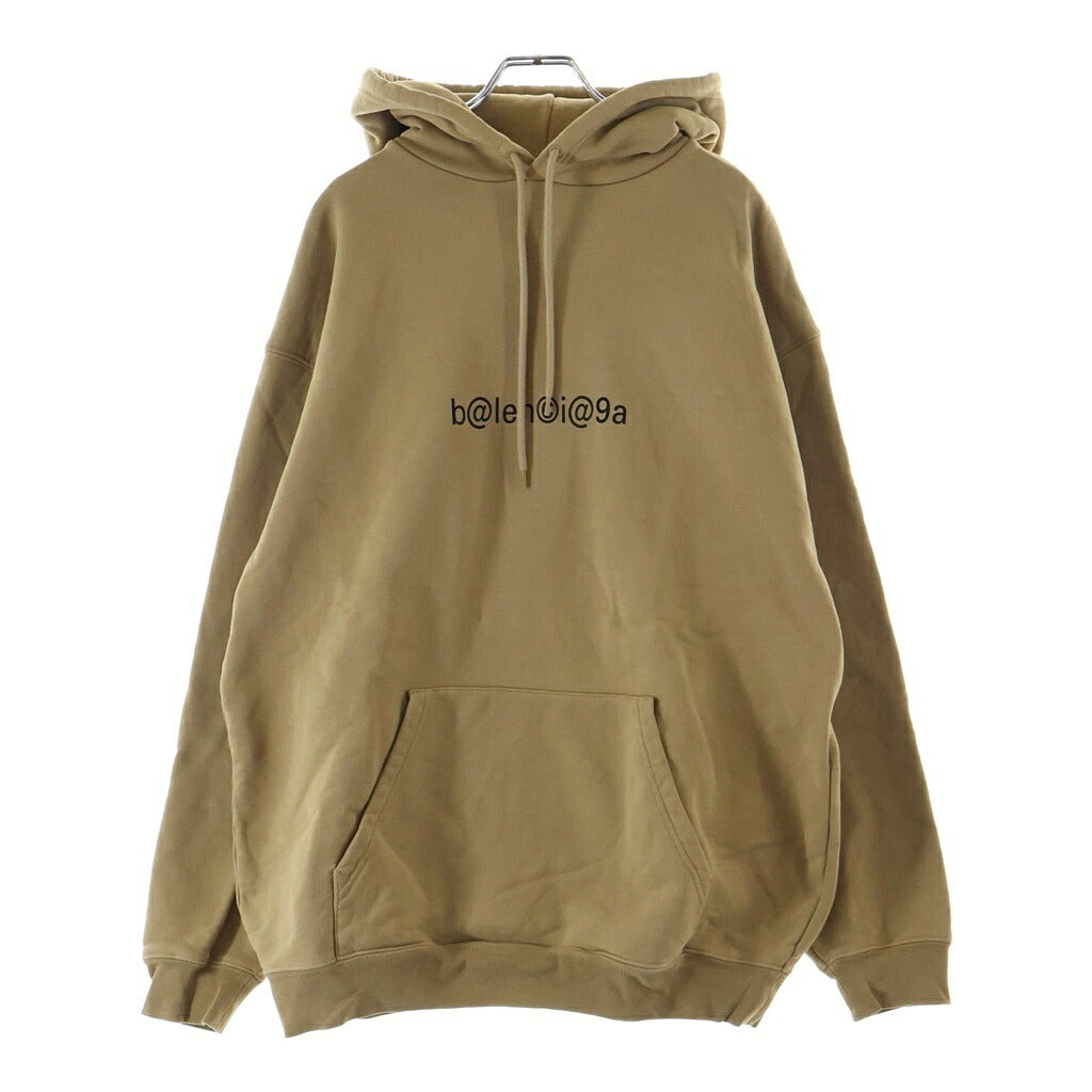 BALENCIAGA(バレンシアガ) シンボリックロゴ フーディー プルオーバー スウェットパーカー ブラウン 570811 TIV51
