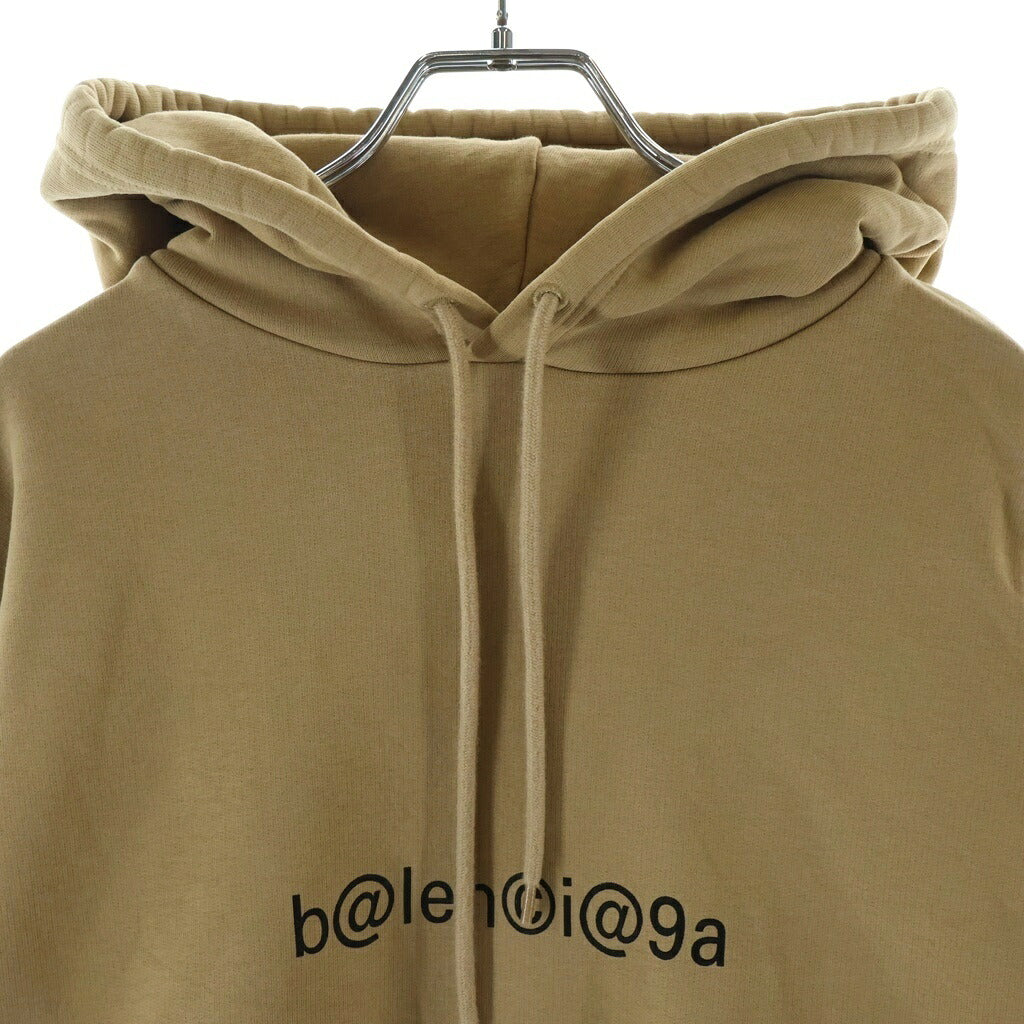 BALENCIAGA(バレンシアガ) シンボリックロゴ フーディー プルオーバー スウェットパーカー ブラウン 570811 TIV51