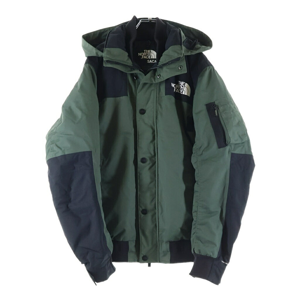 THE NORTH FACE(ザノースフェイス) sacai BOMBER JACKET × サカイ ジップアップ ナイロンボンバーダウンジャケット カーキ/ブラック NF0A3L7N