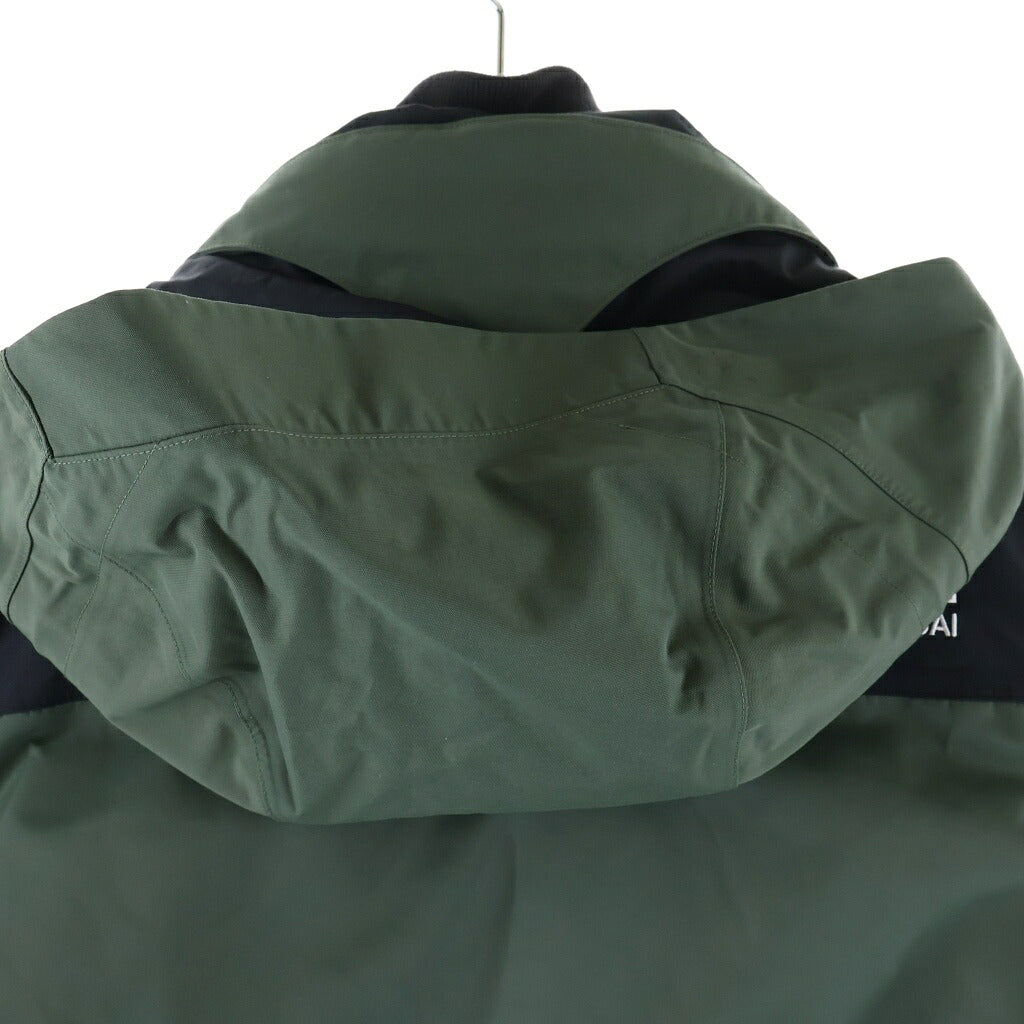 THE NORTH FACE(ザノースフェイス) sacai BOMBER JACKET × サカイ ジップアップ ナイロンボンバーダウンジャケット カーキ/ブラック NF0A3L7N