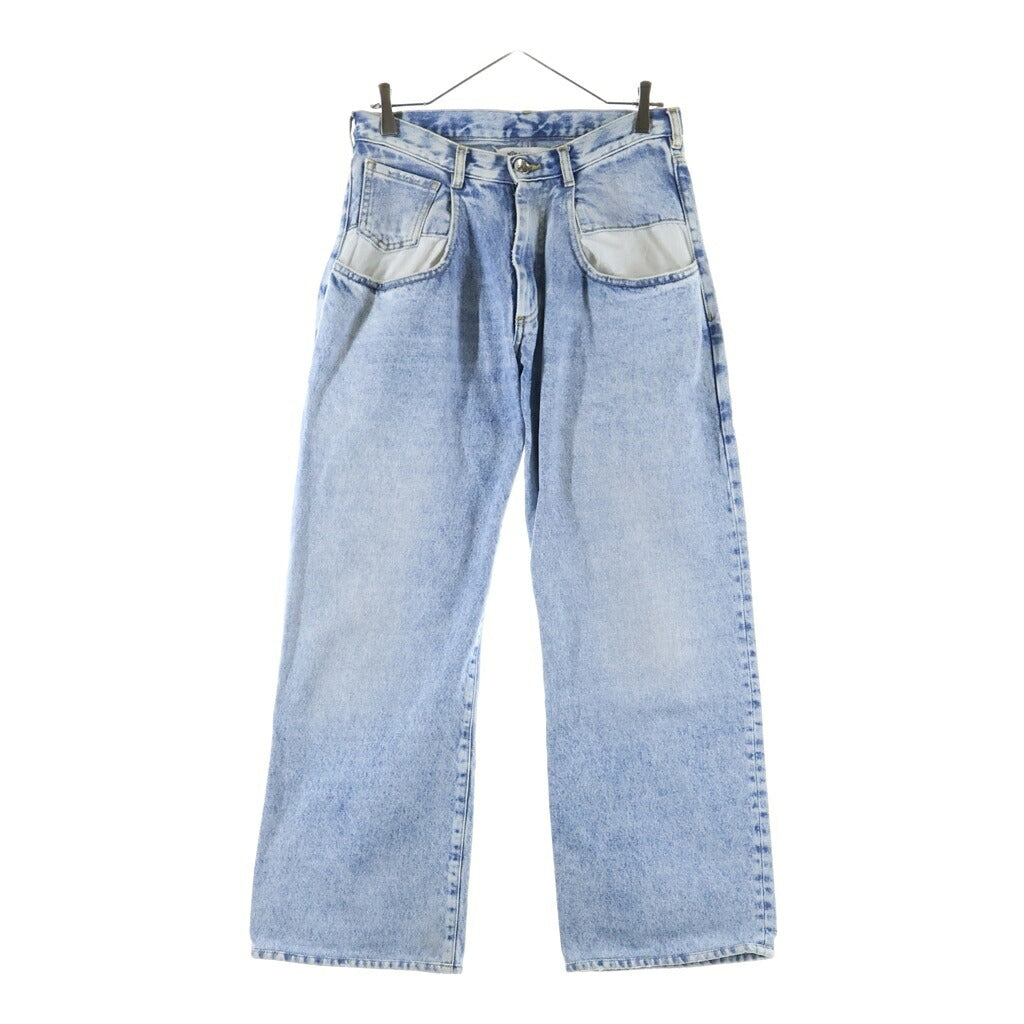 Maison Margiela(メゾンマルジェラ) CONTRAST POCKETS STRAIGHT JEANS ジップフライ コントラスト ポケット ストレートデニムパンツ ブルー S51LA0052 S30513