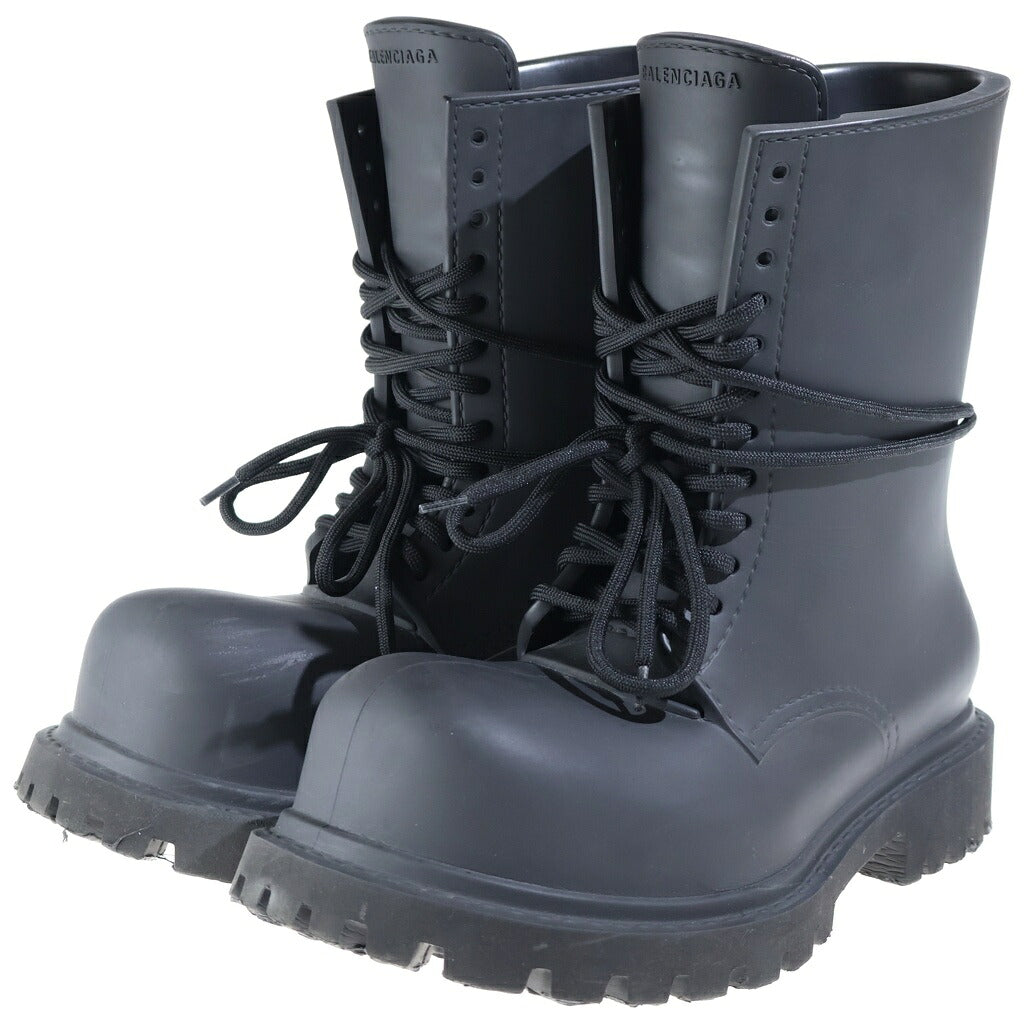 BALENCIAGA(バレンシアガ) STEROID BOOT ステロイド レースアップブーツ ブラック 717807