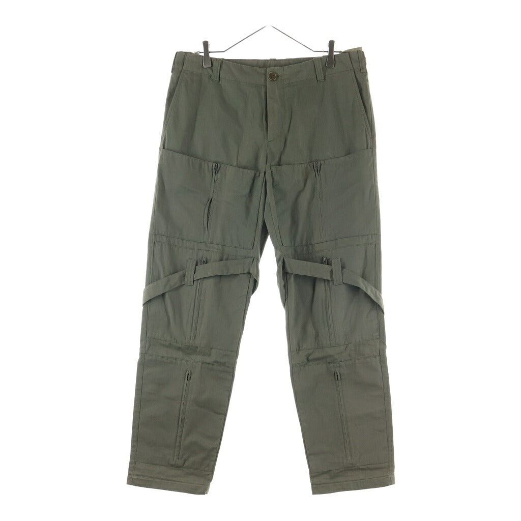 HELMUT LANG(ヘルムートラング) 99AW Archive ASTRONAUT BONDAGE STRAP PANTS アーカイブ アストロノート ジップデザイン ボンテージパンツ カーキ