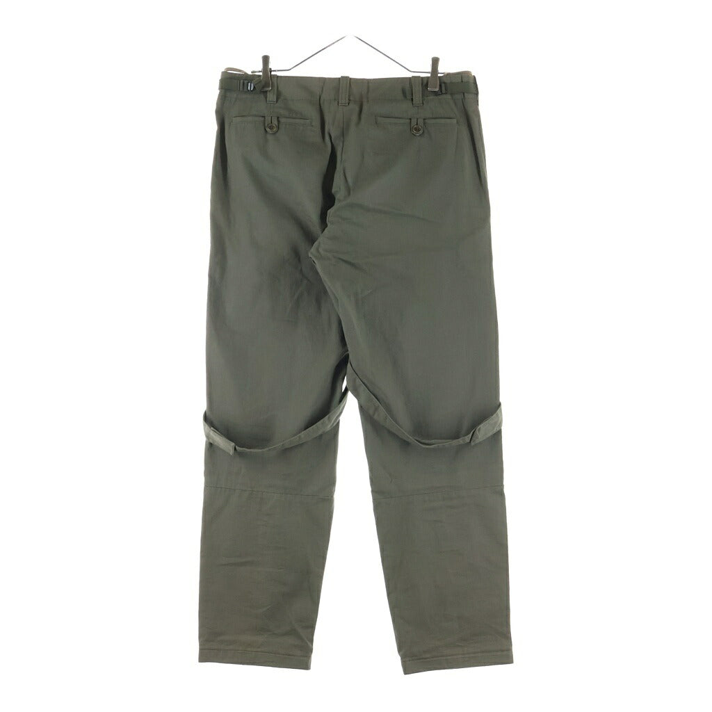 HELMUT LANG(ヘルムートラング) 99AW Archive ASTRONAUT BONDAGE STRAP PANTS アーカイブ アストロノート ジップデザイン ボンテージパンツ カーキ