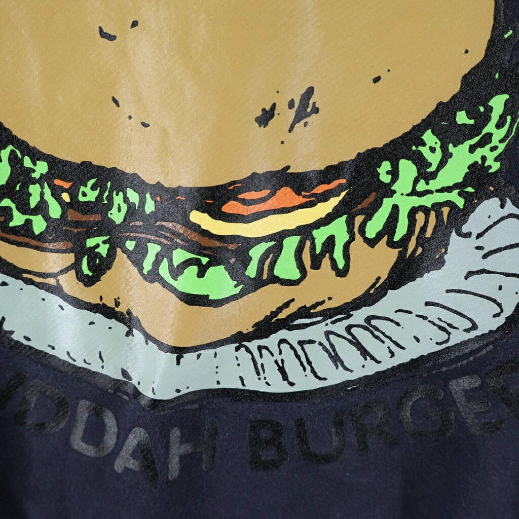 UNDERCOVER(アンダーカバー) BUDDAH BURGER Sweatshirt ブッダ バーガー フロントプリント クルーネックスウェットトレーナー ブラック