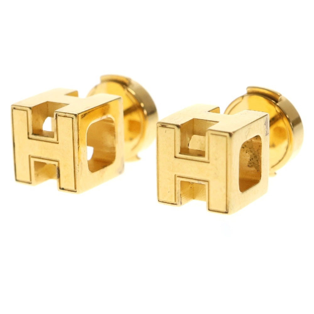 HERMES(エルメス) Hキューブ カージュドアッシュ ピアス ゴールド GP アクセサリー
