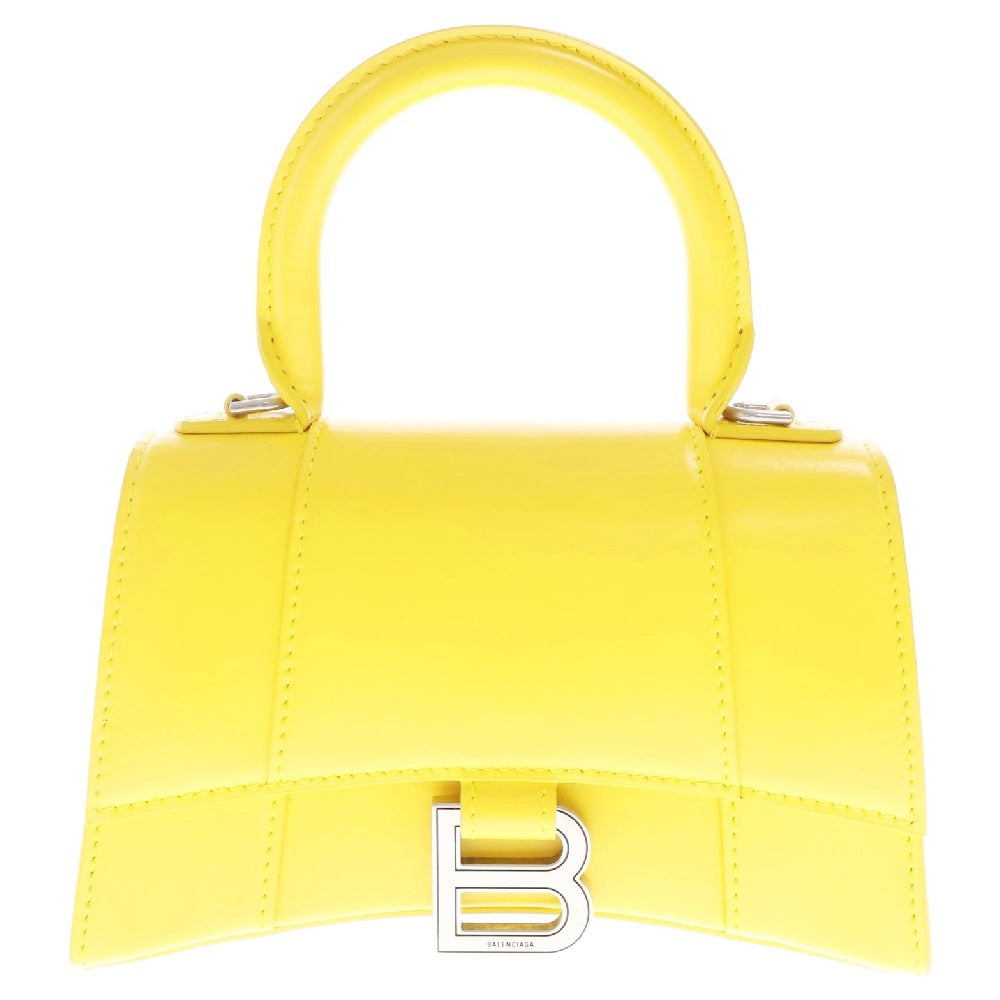 BALENCIAGA(バレンシアガ) アワーグラスXS イエロー レザー 592833 ショルダーバッグ 2wayバッグ ハンドバッグ