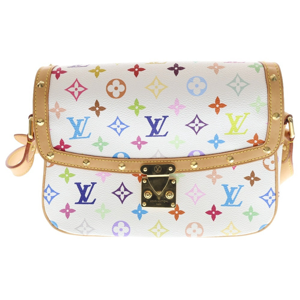 LOUIS VUITTON(ルイヴィトン) モノグラムマルチカラー ソローニュ ブロン ショルダーバッグ ホワイト レザー M92661