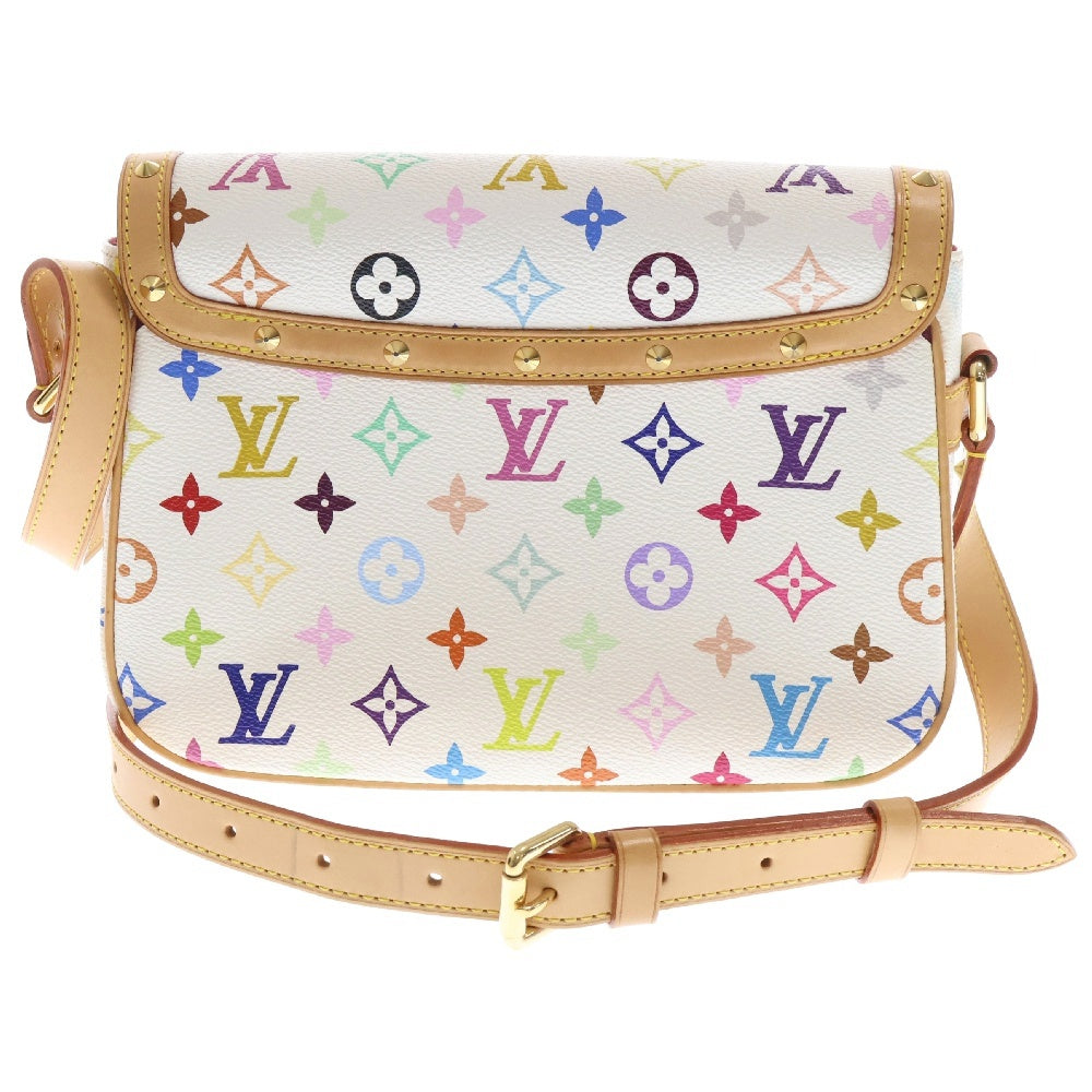 LOUIS VUITTON(ルイヴィトン) モノグラムマルチカラー ソローニュ ブロン ショルダーバッグ ホワイト レザー M92661