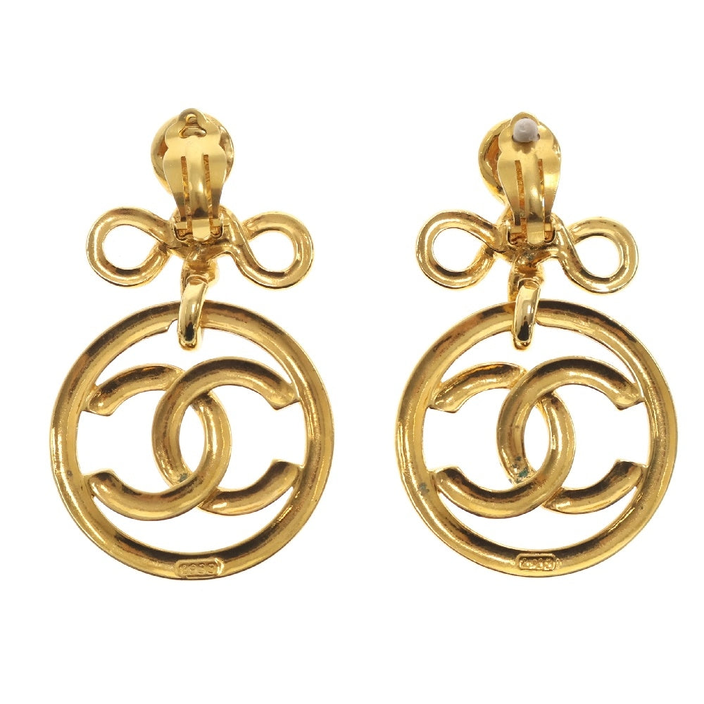 CHANEL(シャネル) ココマーク サークル イヤリング 93P GP ゴールド ヴィンテージ アクセサリー