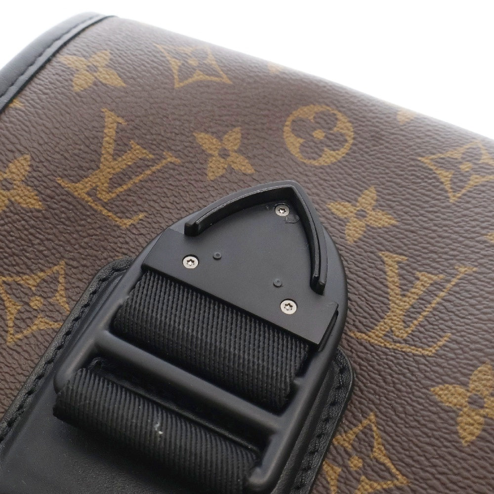 LOUIS VUITTON(ルイヴィトン) モノグラムマカサー アーチ メッセンジャー M46442 ICタイプ ショルダーバッグ 斜め掛けバッグ ブラウン×ブラック