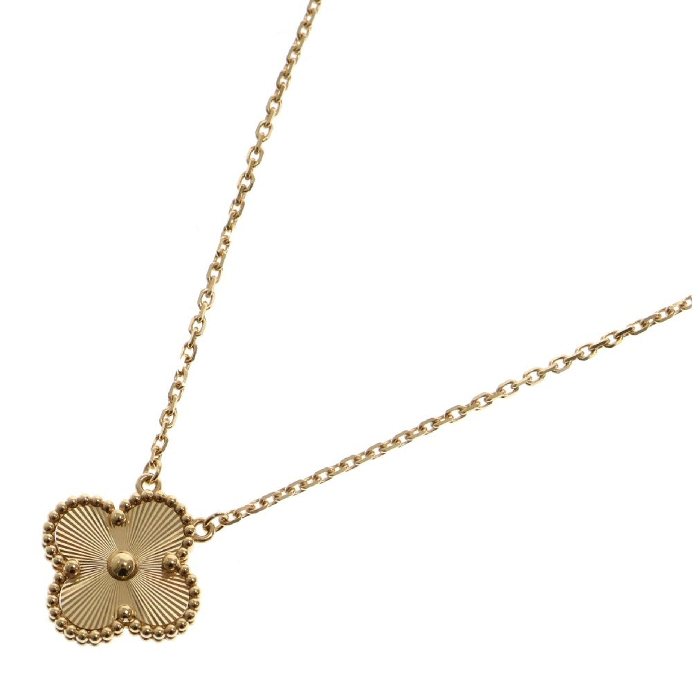 Van Cleef & Arpels(ヴァンクリーフアンドアーペル) ヴィンテージアルハンブラ ギョーシェ ギョシェ ネックレス Au750YG イエローゴールド VCARP4KL00 ジュエリー アクセサリー