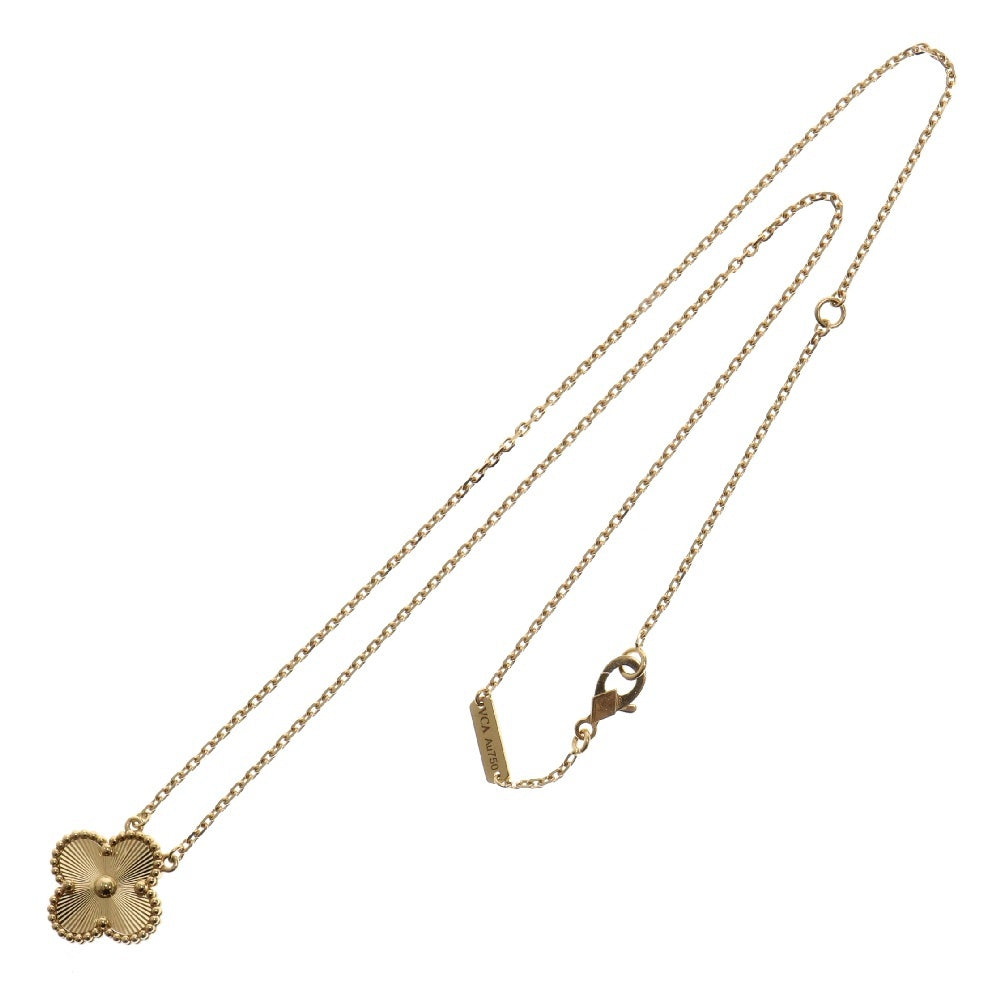 Van Cleef & Arpels(ヴァンクリーフアンドアーペル) ヴィンテージアルハンブラ ギョーシェ ギョシェ ネックレス Au750YG イエローゴールド VCARP4KL00 ジュエリー アクセサリー
