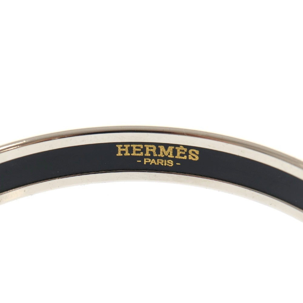 HERMES(エルメス) エマイユPM 馬車モチーフ ライトブルー シルバー金具 バングル アクセサリー