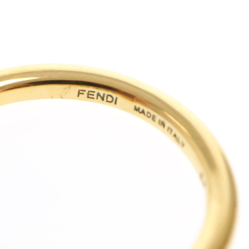 FENDI(フェンディ) オーロック リング GP×ラインストーン #M ゴールド