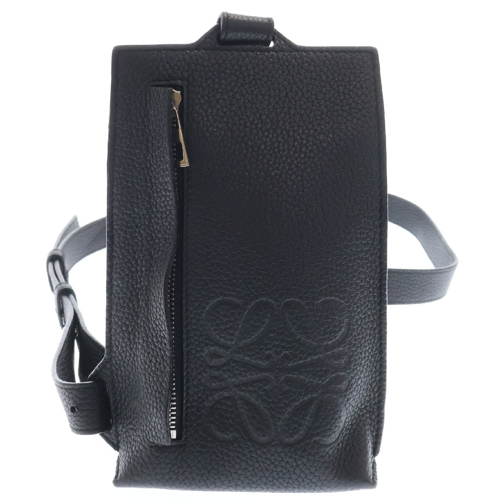LOEWE(ロエベ) ANAGRAM VERTICAL T-POCKET アナグラムバーティカルTポケットクロスボディバッグ ショルダーバッグ ブラック