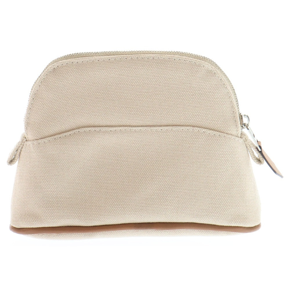 HERMES(エルメス) ボリードポーチ ミニミニ キャンバス 小物入れ ベージュ