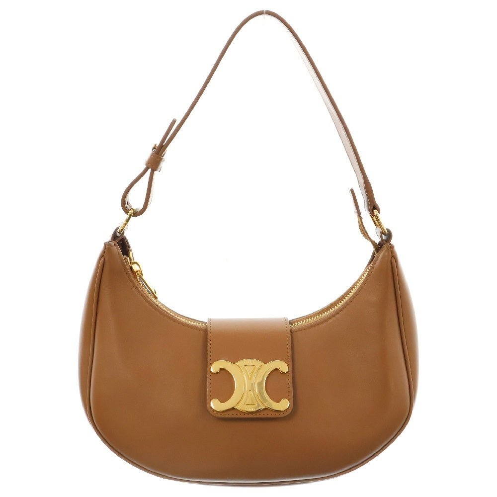 CELINE(セリーヌ) AVA アヴァ トリオンフ レザーショルダーバッグ ブラウン 114493DGQ
