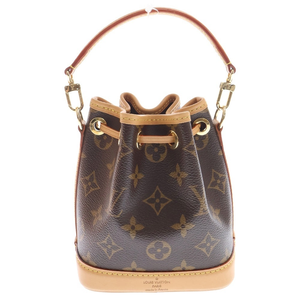 LOUIS VUITTON(ルイヴィトン) モノグラム ナノ ノエ ショルダーバッグ ポシェット ブラウン 斜め掛けバッグ ICタイプ
