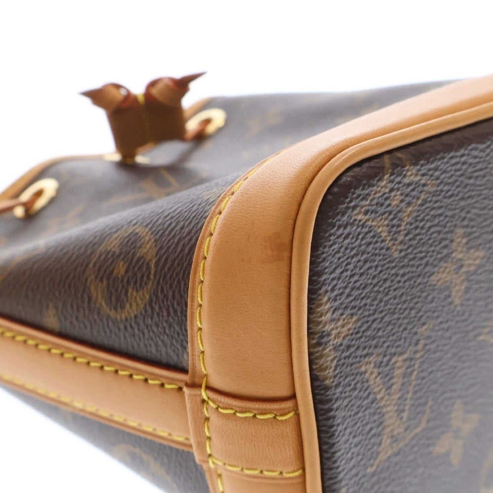 LOUIS VUITTON(ルイヴィトン) モノグラム ナノ ノエ ショルダーバッグ ポシェット ブラウン 斜め掛けバッグ ICタイプ