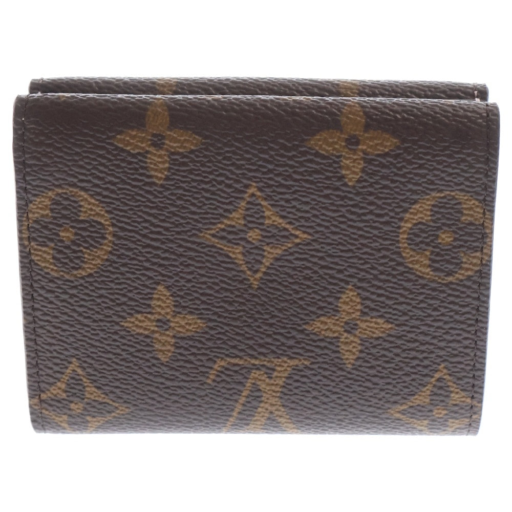 LOUIS VUITTON(ルイヴィトン) モノグラム ポルトフォイユ・セレスト コンパクトウォレット 三つ折り財布 ブラウン×ピンク PVCレザー RFID M81665