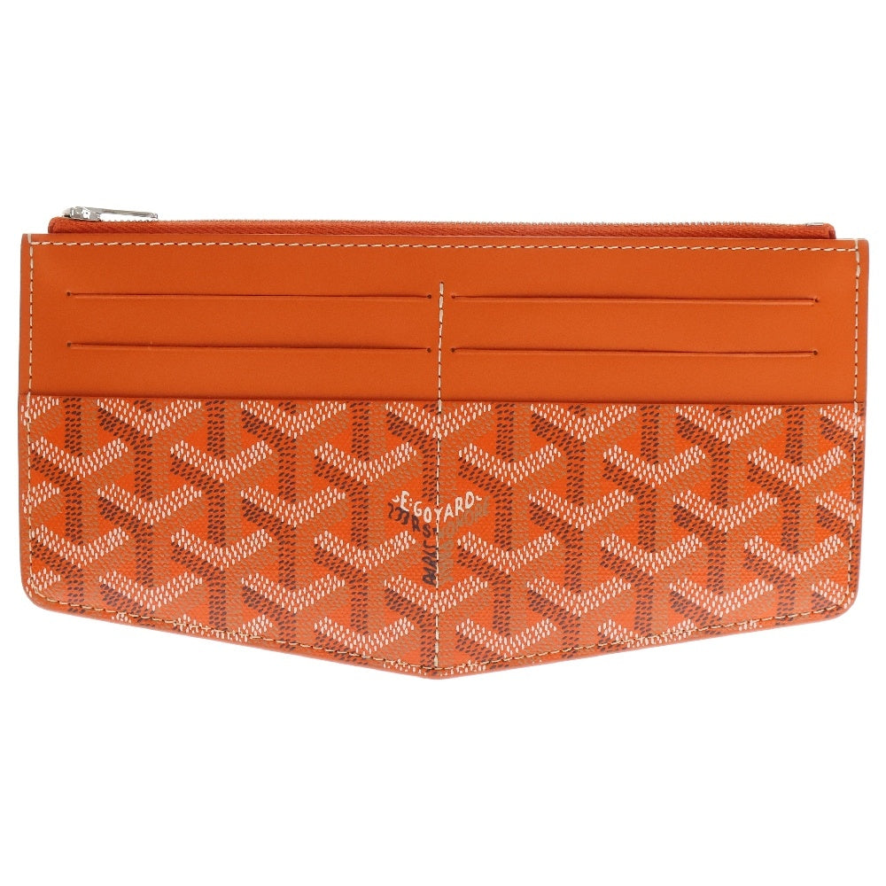 GOYARD(ゴヤール) インサートルイーズ オレンジ PVC×レザー カードケース コインケース フラグメントケース ウォレット 財布