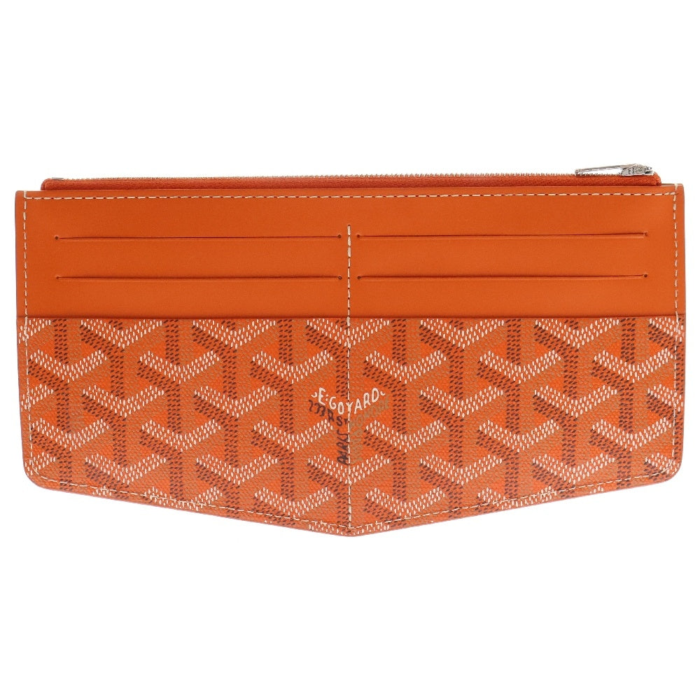 GOYARD(ゴヤール) インサートルイーズ オレンジ PVC×レザー カードケース コインケース フラグメントケース ウォレット 財布
