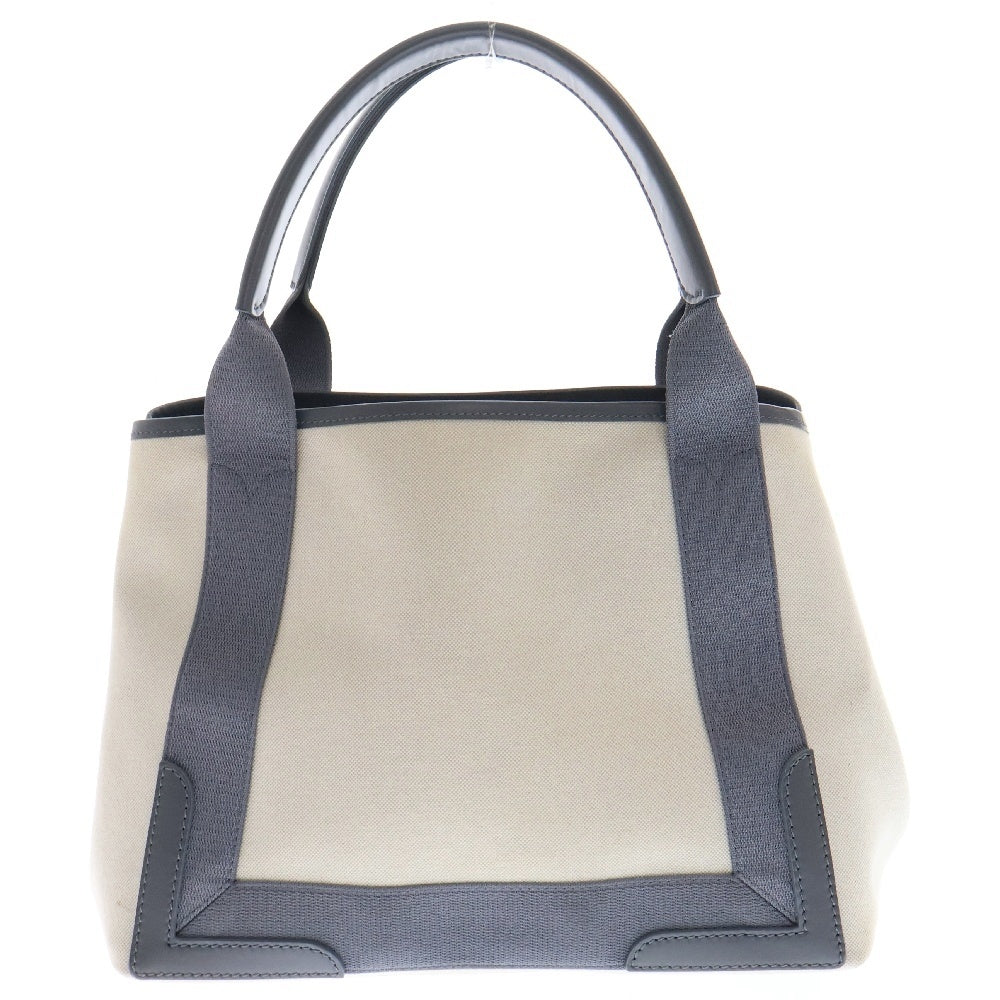 BALENCIAGA(バレンシアガ) NAVY CABAS S BAG 339933 ネイビーカバス S ハンドバッグ グレー×ホワイト