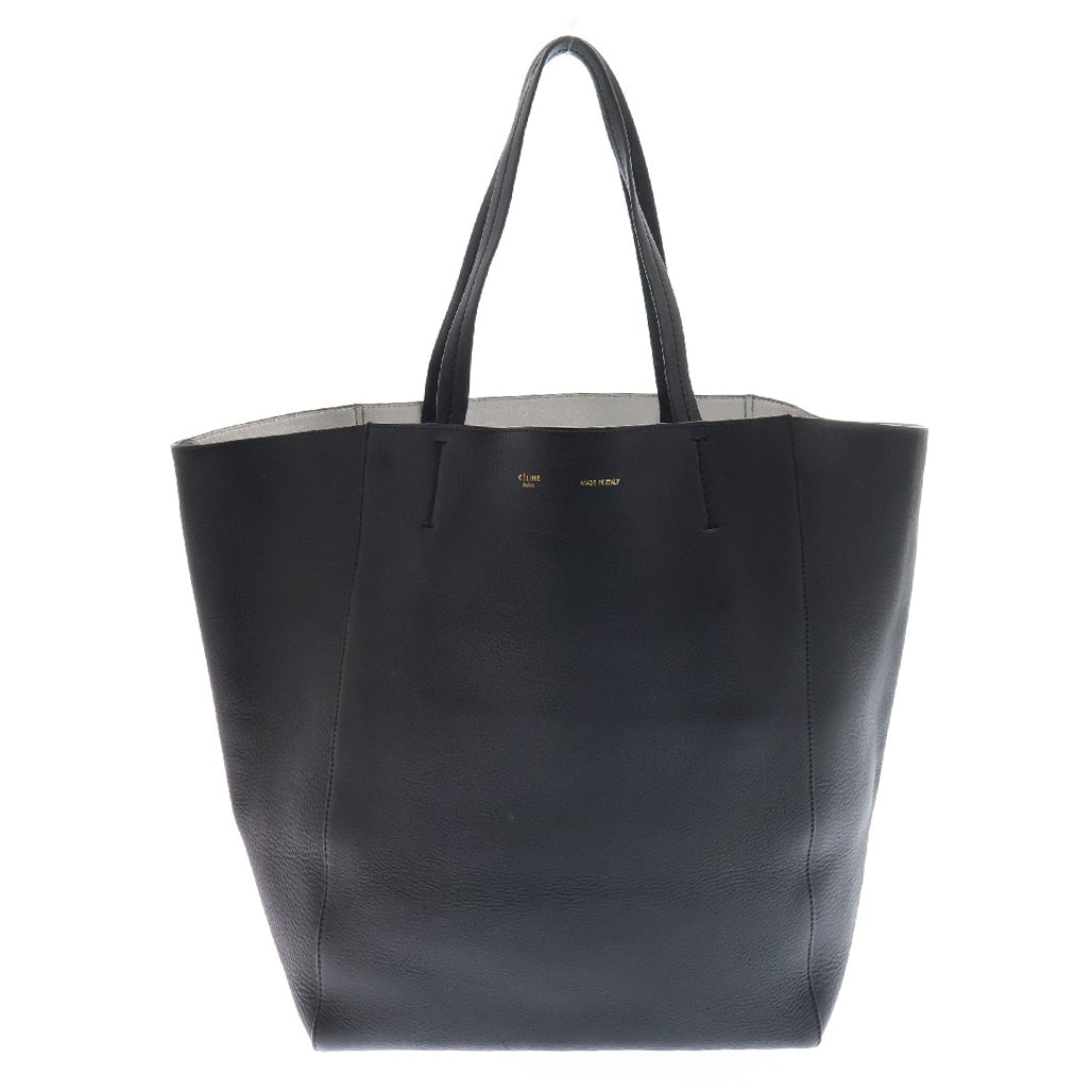 CELINE(セリーヌ) ホリゾンタルカバ レザー トートバッグ ハンドバッグ ブラック レザー