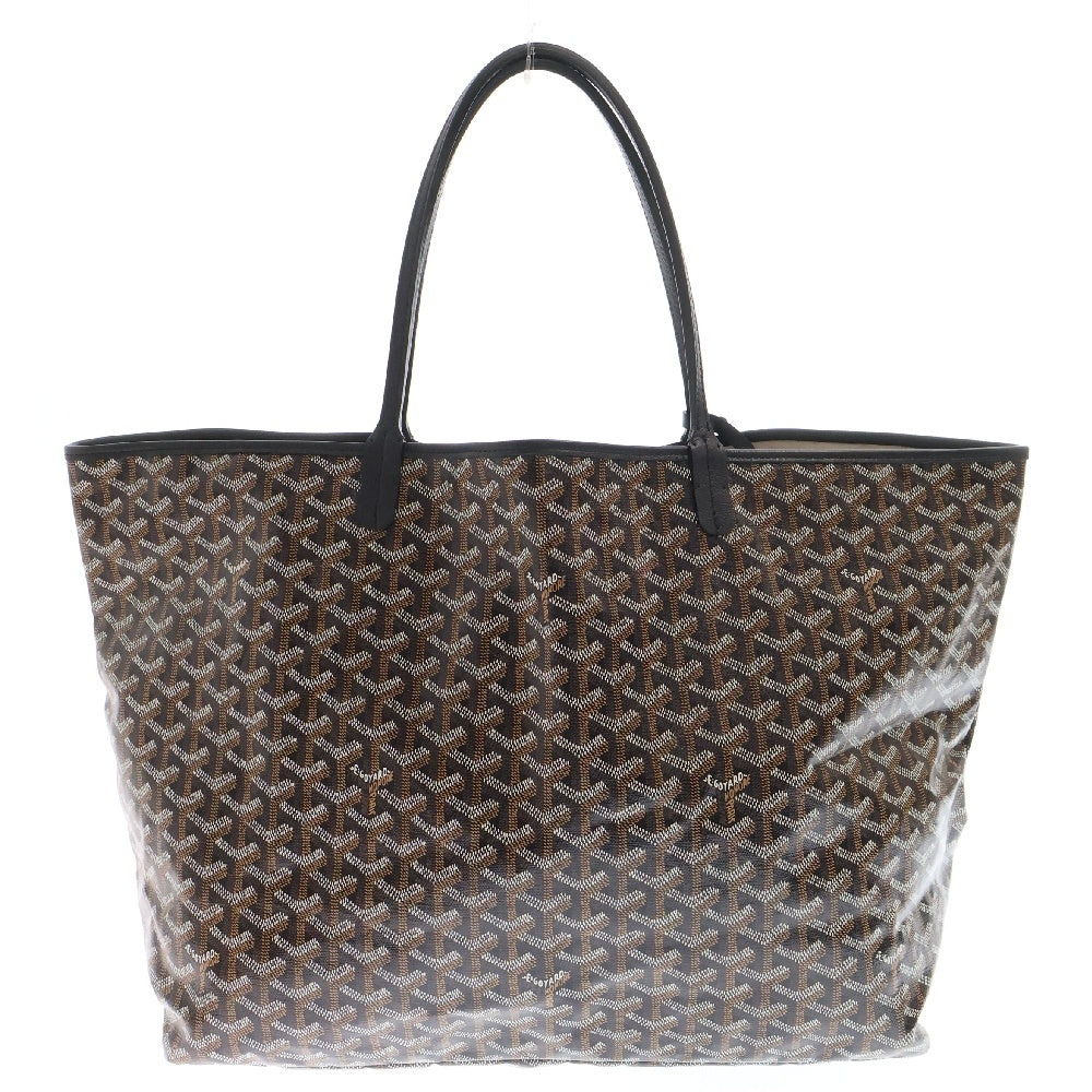 GOYARD(ゴヤール) サンルイGM ハンドバッグ トートバッグ 肩掛けバッグ ブラック×ブラウン レザー ポーチ