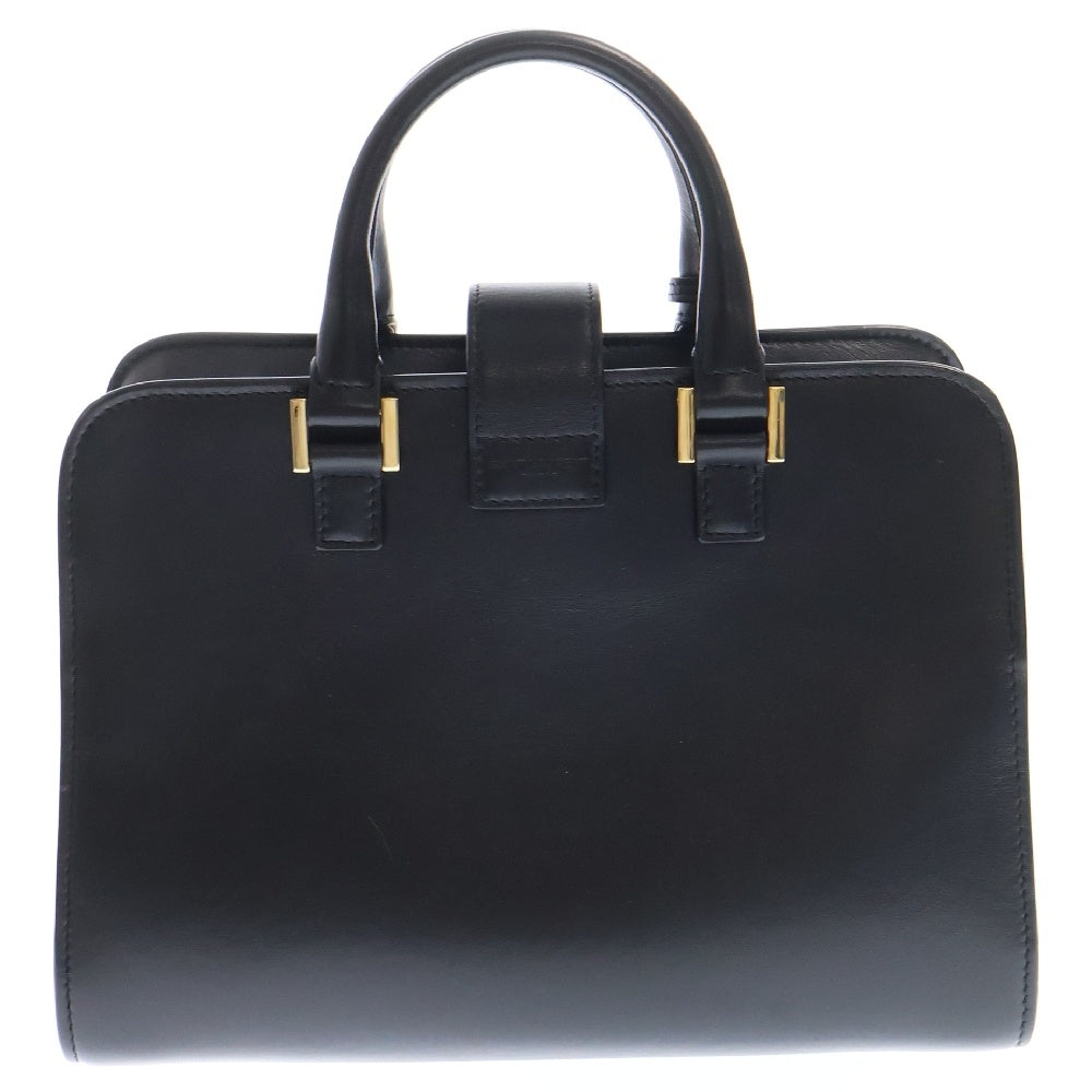 SAINT LAURENT PARIS(サンローランパリ) ベイビーカバス ロゴ 2WAYレザーハンドバッグ ショルダーバッグ ブラック ARS568853Y