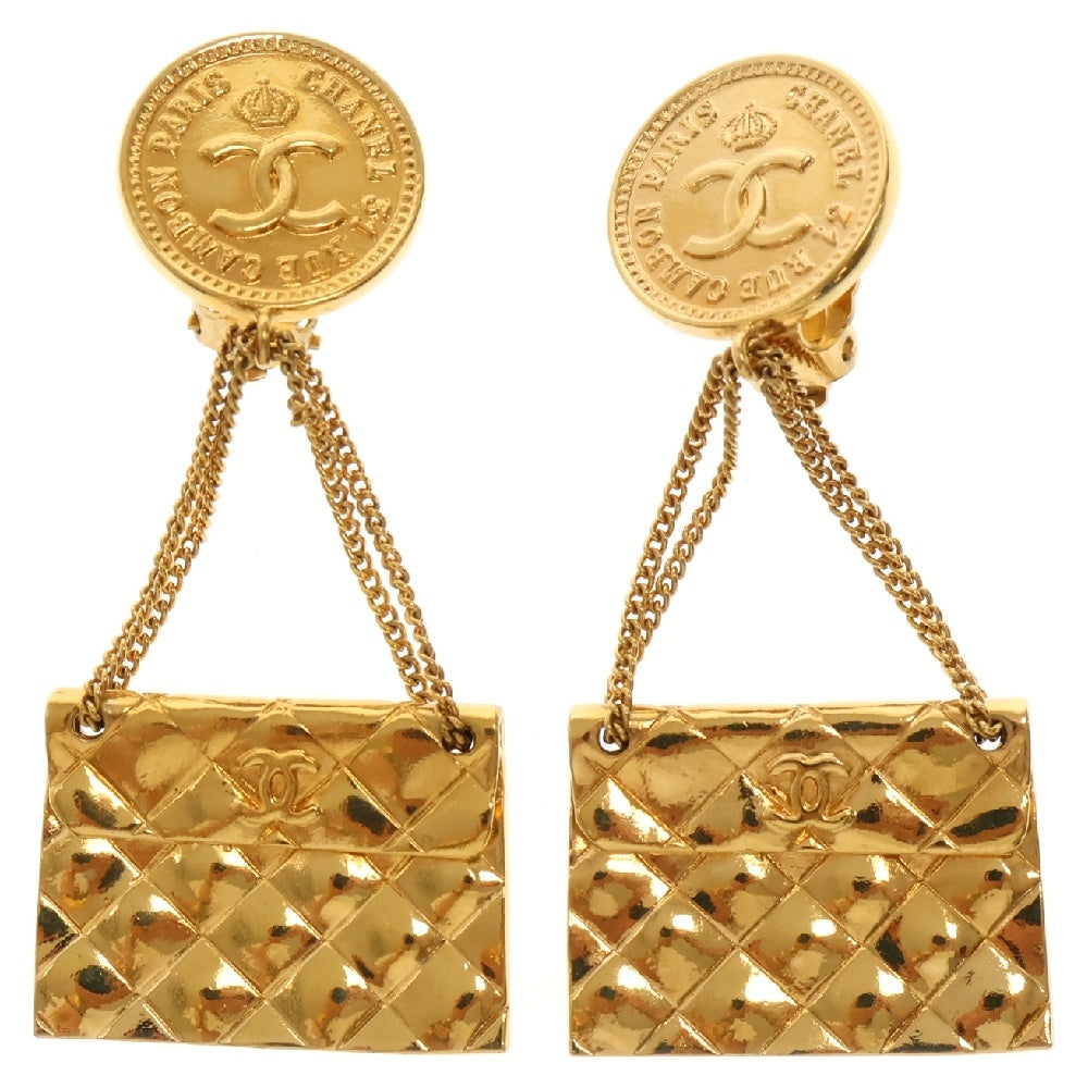 CHANEL(シャネル) マトラッセ コインモチーフイヤリング ゴールド GP イヤーアクセサリー ヴィンテージ 2 8